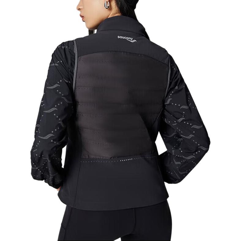 Saucony Zip-Fit Stand Collar Vest Women vest Black SC1240030A-BK01