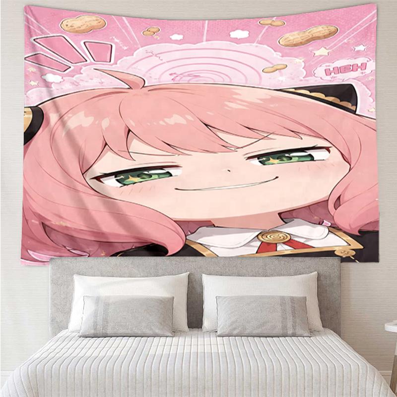 Fantasy Battle Anya Quick-Dry Tapestry Hanging for Bedroom,Livingroom, Playroom,Decor Art Room Wall Tapestry Holiday and Birthday Gifts