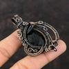 Black Rutile Pendant Copper Wire Wrapped Pendant Real Gemstone Pendant Black Rutile Jewelry Handmade Pendant Copper Jewelry Anniversary Gift