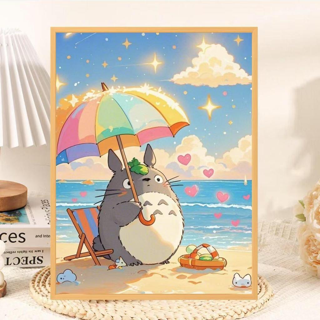 Totoro Wooden Jigsaw Puzzle, 1000 Pieces - Adult & Children's Decompression Toy and Room Decoration, Ideal Birthday Gift