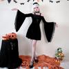 Punk style dark mesh dress Yamamoto goth little devil female soft sister halloween costume sexy