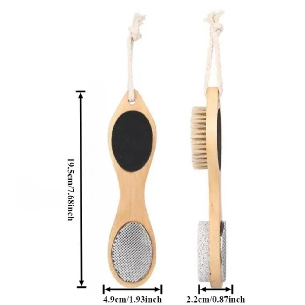 1/2pcs 4-in-1 Exfoliating Foot Scrubber Remove Dead Skin Calluse Keratin Brush Heel Scrape Polish Foots-Grinding-Board Foot Care