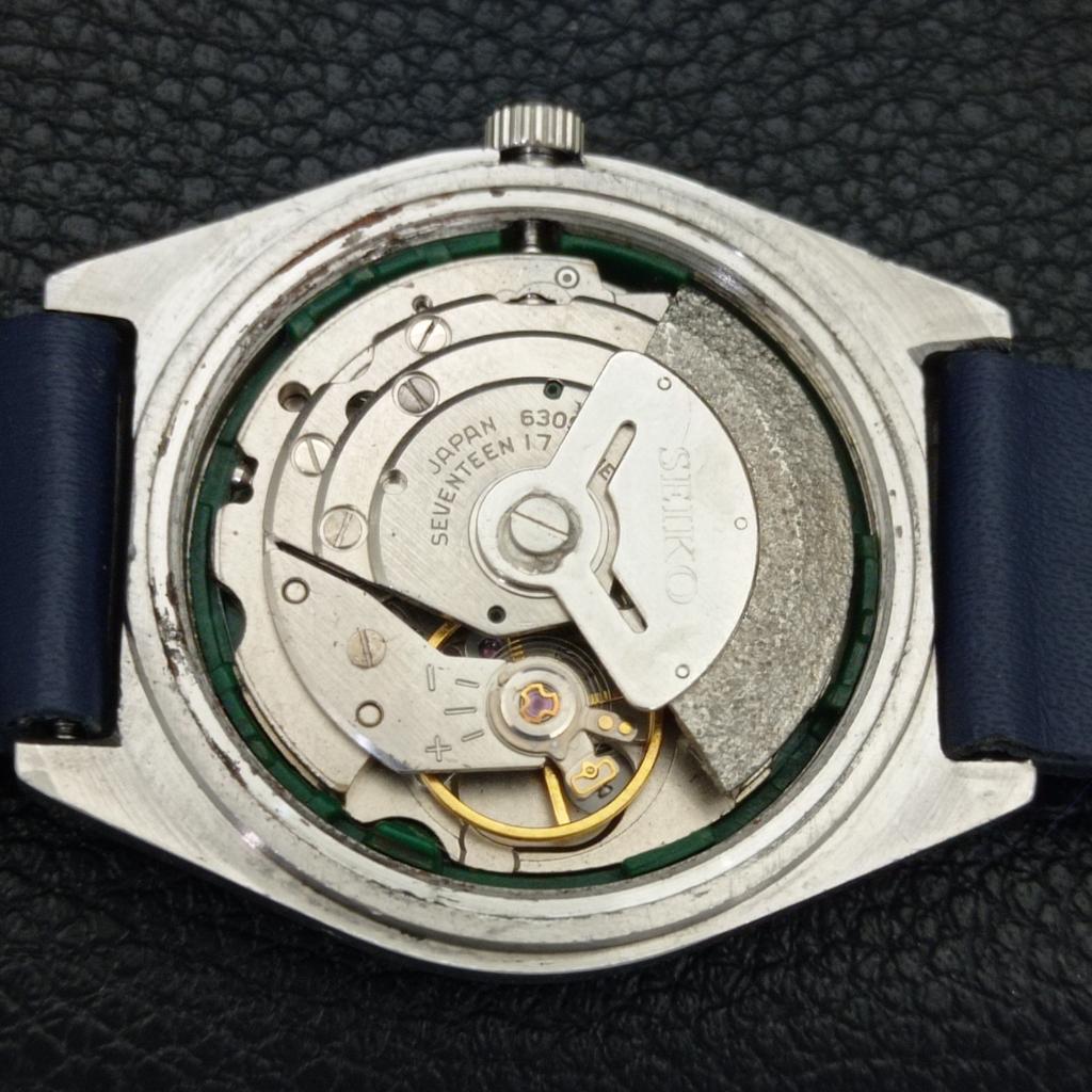 VINTAGE SEIKO 5 AUTOMATIC 6309A JAPAN MENS BLUE COLOR DIAL WATCH a701530-5 R206b-a701530