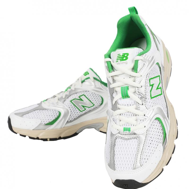 New Balance 530 White Green Silver