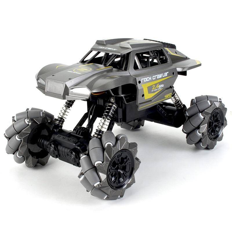 2.4G 4WD RC Stunt Car, Lateral Drift Climbing Off-Road Truck with Watch Remote & LED Light for Kids