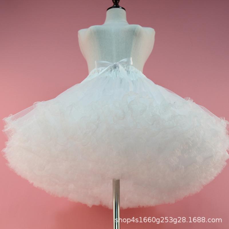 Skirt Support Lolita Boneless Yarn Support White Cloud Cotton Support Rainbow Fart Violent Fluffy Inner Petticoat