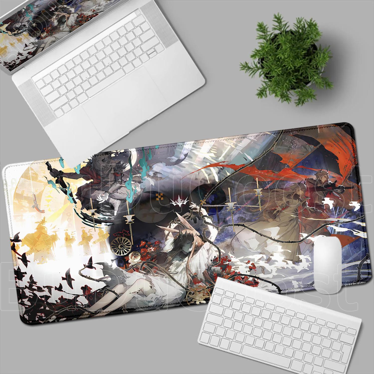 

Pretty Wallpaper Arknights Mousepad HD Anime Durable Desk Mat Game Mouse Mat Lock Edge Prime XXL Keyboard Pad Gaming Accessories 600x300x2mm