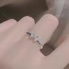Ventfille   Copper Zircon Butterfly Ring For Women Fresh Luxury Aesthetic Elegant Austere Jewelry Gift Dropshipping