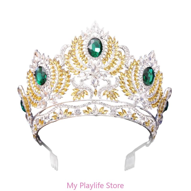 Elegant Crystal Crowns Comb for Women Princess Tiaras for Special Event