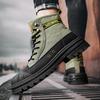 Men's Boots Four Seasons High-top Casual Boots Canvas Boots Soft-soled Non-slip Thick-soled Outdoor Boots Fashion Tooling Boots