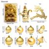 30pcs/set Decorative Christmas Glow Ball Decoration Hanging Christmas Tree Ball Pendant  Holiday
