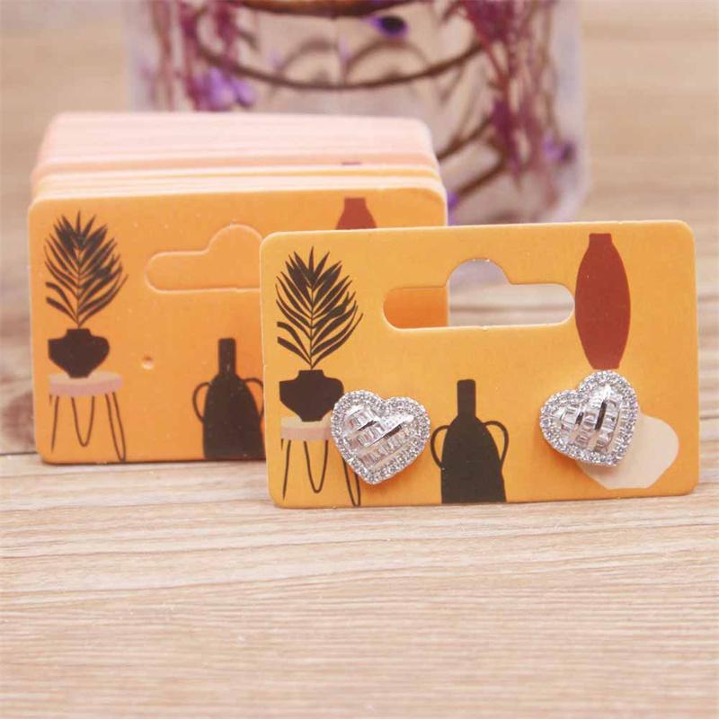 50pc/lot 5.5x3.5cm Hot Sale New Comic Style Beautiful Wink Girl /take Photo Girl Series Stud Drop Earring Package Pattern Card