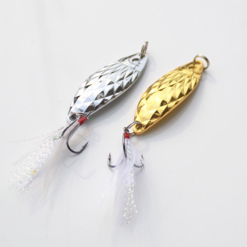 Fish Pattern Metal Spoon Lure - 10g Spinner Jig for Sea Fishing