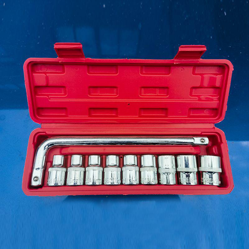 27-Piece Labor-Saving Automotive Tool Set: Socket, Bit, Sleeve, Wrench for Car & Motorcycle Repair