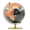 Mappamondo in Metallo Retro di Alta Qualità Colore Oro Rosa Mappa del Mondo Decorazione per Casa Ufficio Globo Terrestre Educazione Geografica Globo Rotante