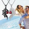 Pendant Necklace Women Angel Devil Wing Shaped Pendant Necklaces Fashion Party Jewelry Alloy Material for Women Girls