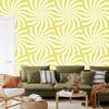 Hippie Background Wallpaper Cream, White and Yellow for Living Room and Bedroom 50x1000