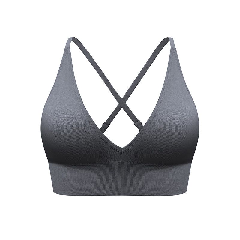 Jm1107 Color Discount Fashion Triangle Cup Bra Adjustable Shoulder Strap Bare Back Sexy Yoga Intimates Bra