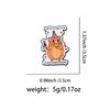 Cute Hamster with Party Hat, "I'll Give Myself Anxiety" Quote Enamel Pin Lapel Pins Brooches Animal Jewelry Accessories Gift