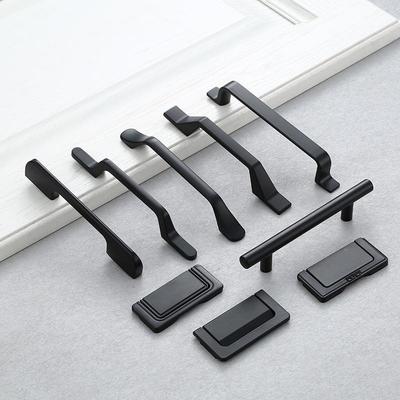 Aluminiumlegierung Schwarzer Türschrankgriff Zuggriff