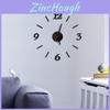 Premium Quality Diy Analog 3d Mirror Surface Large Number Wall Clock Sticker For Home Office Decor