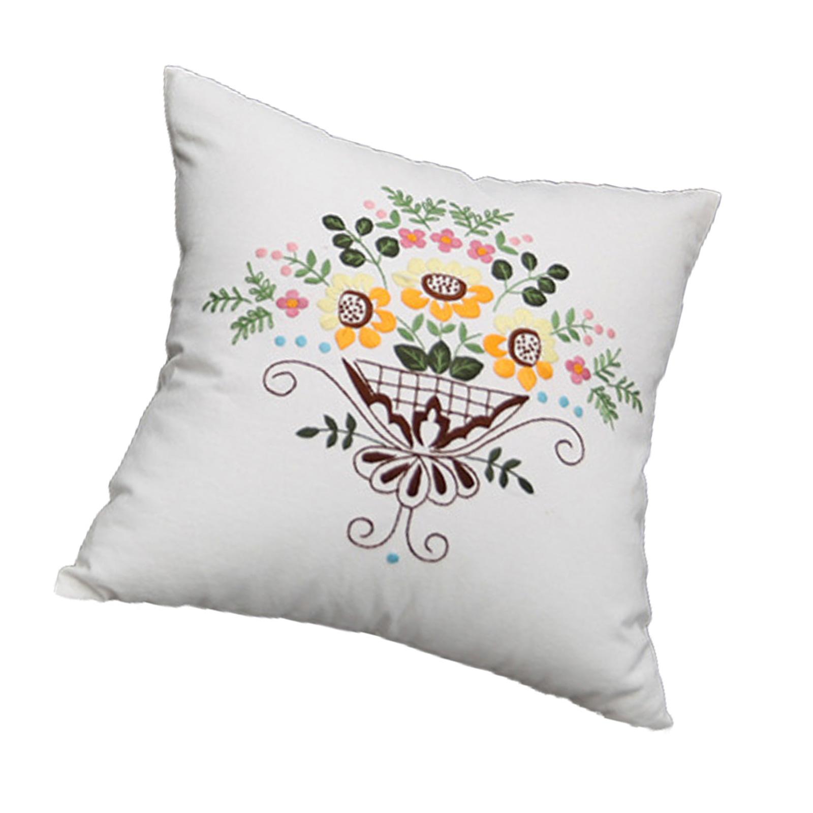 

Наборы для шитья наволочек, Наборы для вышивания наволочек с вышивальной иглой, Наборы для рукоделия наволочек для взрослых и детей белый