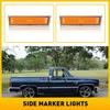 NEW Front Side Marker Lights Set For 81-91 Chevrolet C10 C20 C30 GMC C1500 C2500
