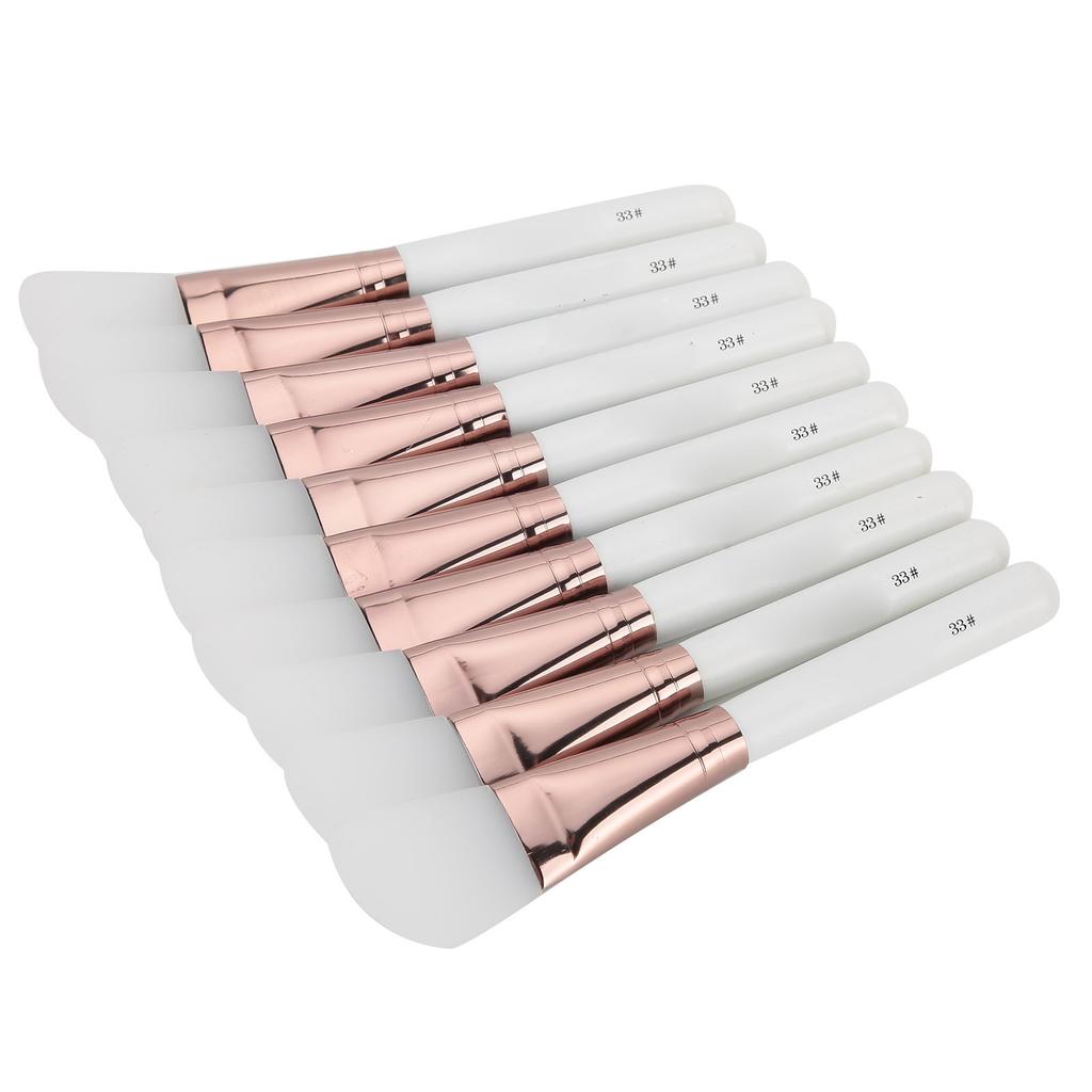10pcs Silicone Facial Mask Brush Soft DIY Mud Mask Mixing Stirring Brush (Knife Shape)