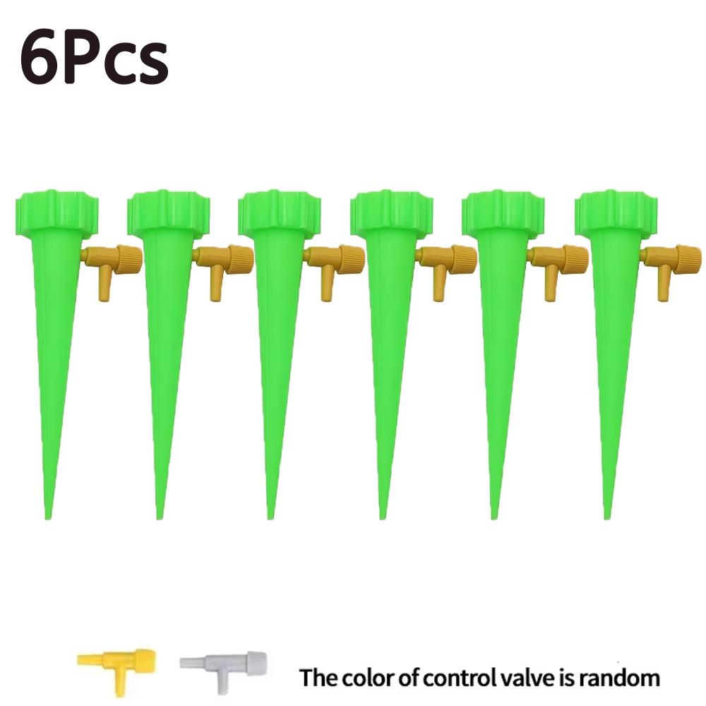 5/6/10/12pcs Watering Spikes Plants Self Watering Planter Insert with Adjustable Drip Valve Auto Vacation Plant Watering Devices