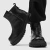 Men's Black Boots Designer Luxury Style Office or Business 38-46 Hot Selling Outdoor Trendy Street Autumn/Winter Thick Bottomed