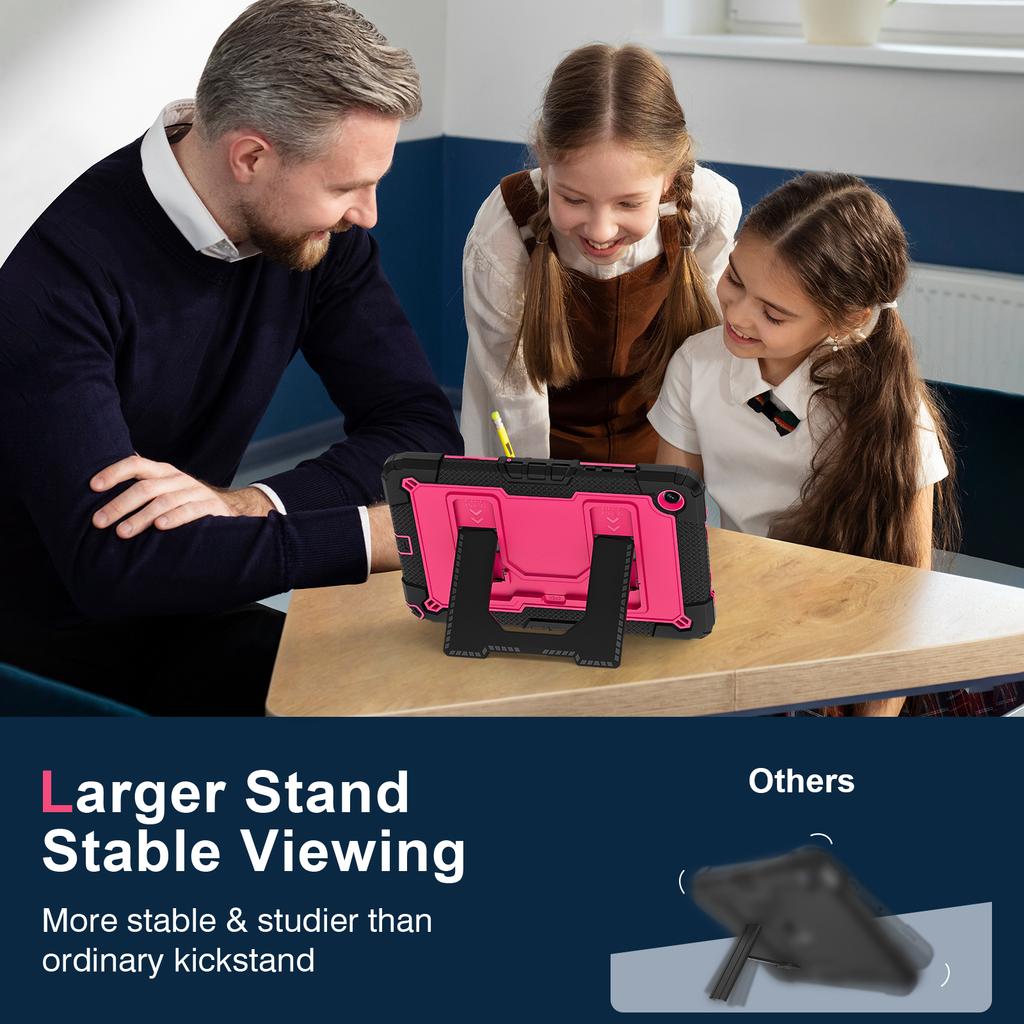 Larger Stand Case for Samsung Galaxy Tab A11 A9 Plus 11.0 Inch SM-X230 X236 X210 X215 X216 X218 Hybrid Cover with Shoulder Strap