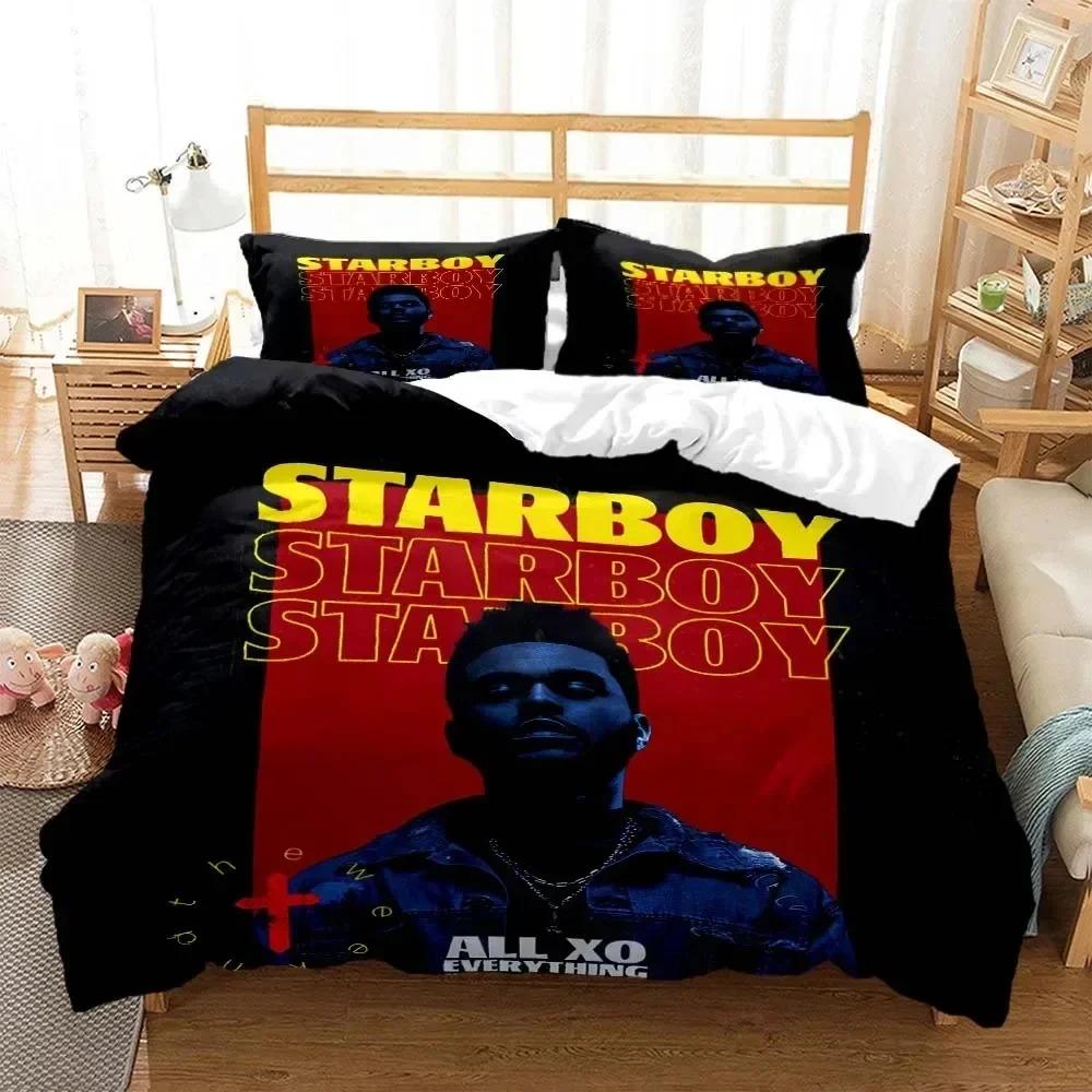 New XO The Weeknd Bedding Set Single Twin Full Queen King Size Bed Set Aldult Kid Bedroom Duvetcover Sets 3D Print Bed Sheet Set