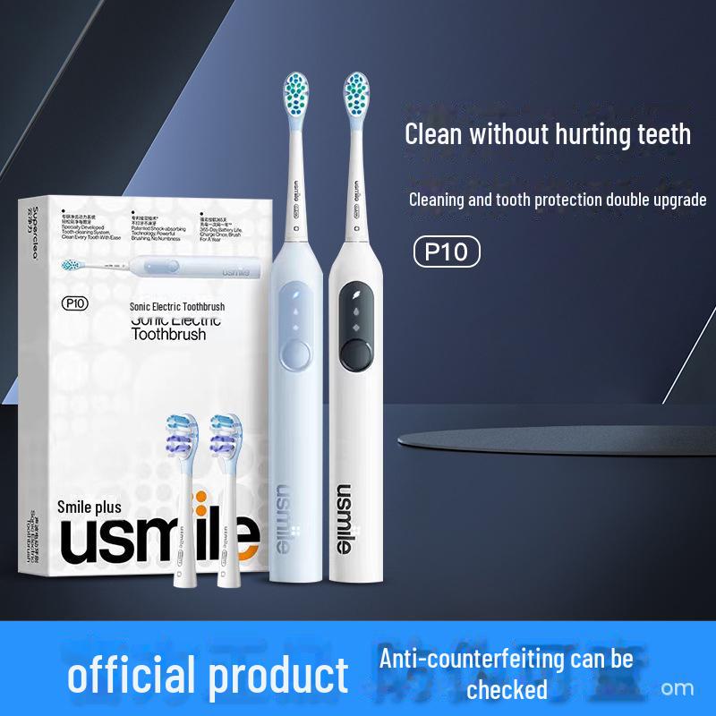 

Электрическая зубная щетка Usmile Smile Plus P10 — подарок со звуковой вибрацией для него или для нее, Kunlun White. P10