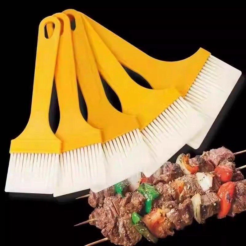 ZISIZ Heat-Resistant Thin Handle Plastic Brush