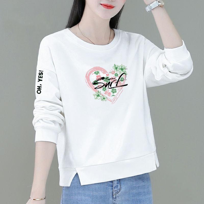 YYFS Damemote Uformelt vår høst med lange armer bluser og skjorter med o-hals