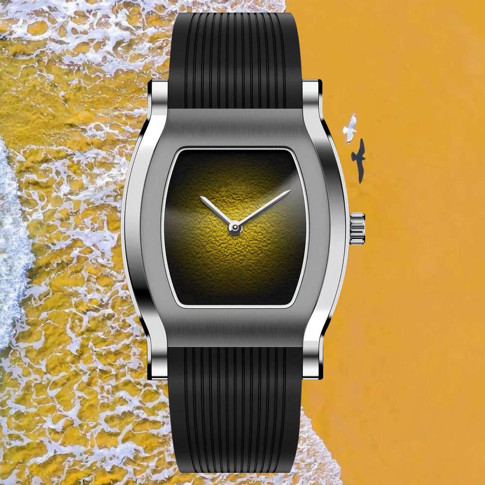 Luxury New Fashion Specht & Söhne Tonneau Men Watch Ultra-thin Stainless Steel Wristwatch Sapphire Crystal Reloj Hombre