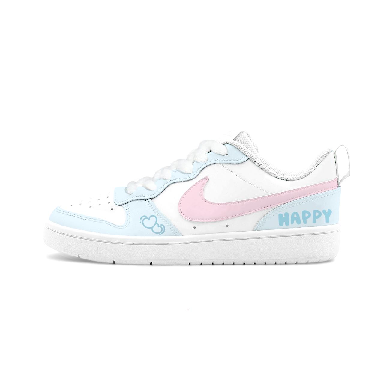 Nike Court Borough 2 Kids  Skateboarding Shoes Kids BQ5448-100(Teram1792-) 36.5