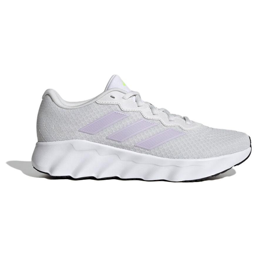 Adidas Switch Move Comfortable Versatile PU Fabric Synthetic Leather Cushioning Low-Top Casual Running Shoes Women sneaker White Purple ID5254