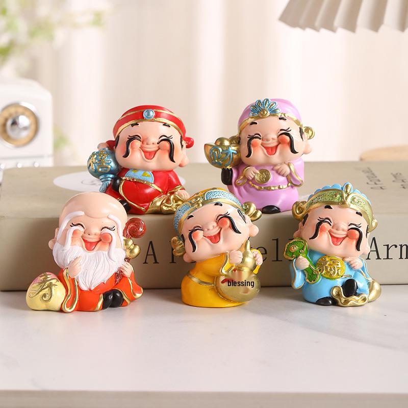 Big Five Ornaments: Five Blessings for Office, Living Room, Study, Desktop, Housewarming