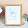 A4 & 12 Inch Minimalist Wood Photo Frame for Wall Hanging, Embroidery, or Painting Display; Also Available In 6 & 7 Inch for Tabletop Use