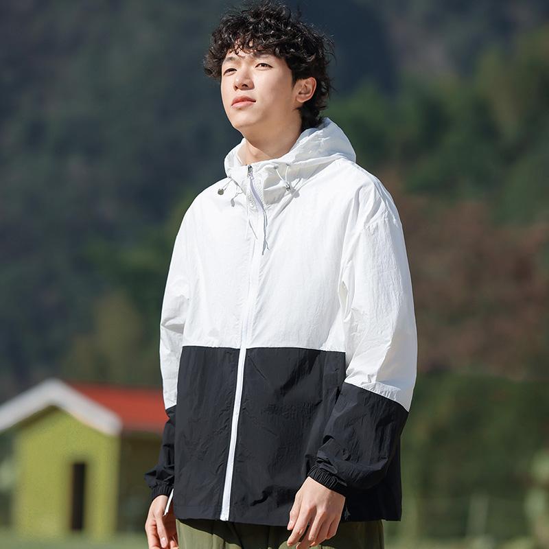 Summer Jackets Men Windbreaker Coats Hooded Outwear Camping Sunscreen Clothing Hiking Fishing Wearing Men Sportwear