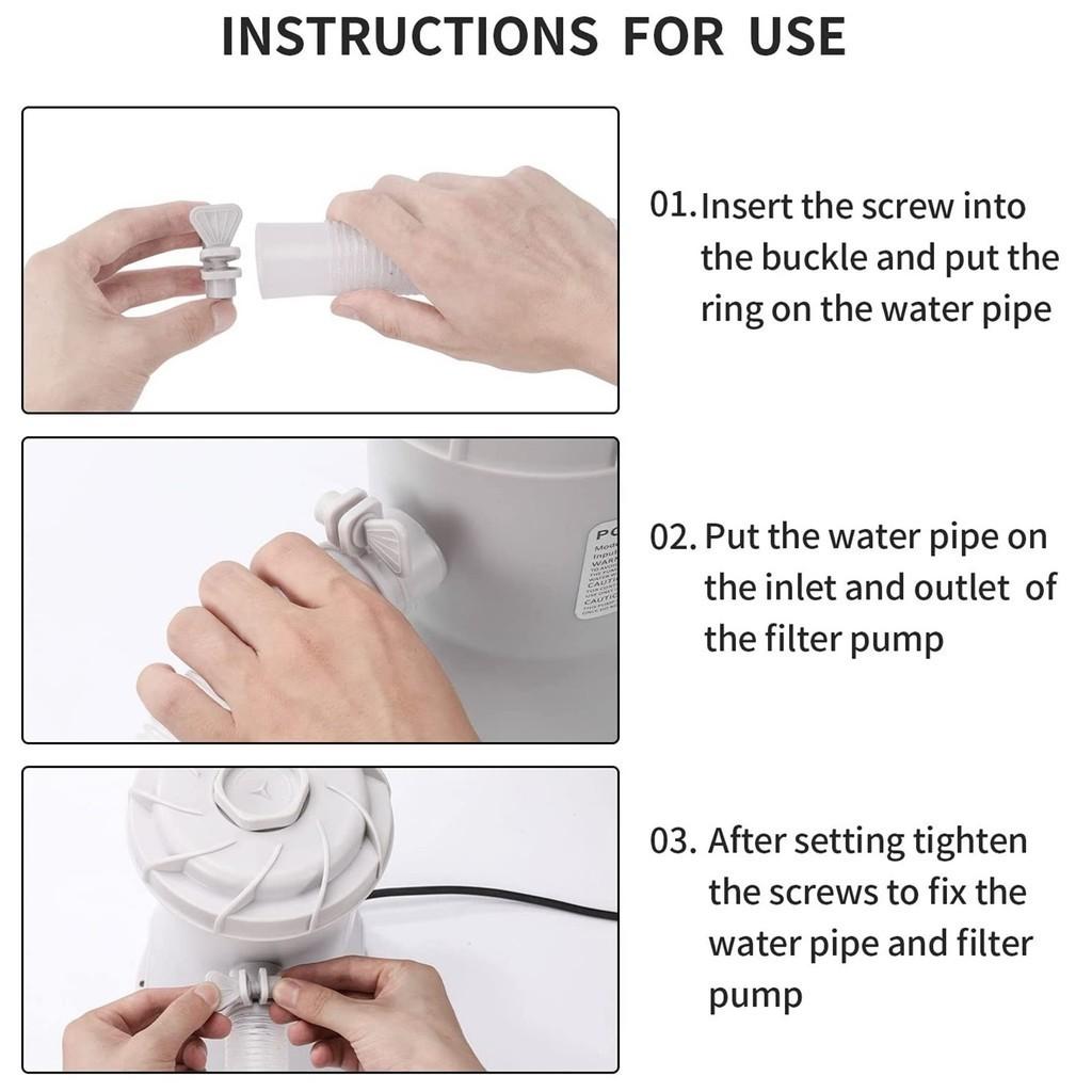 Pompa filtro per piscina da 530 gal Attrezzatura filtro per piscina interrata Semplice filtro per impurità per piscina Pompa per piscina