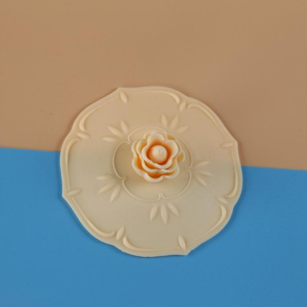 

3PCS Flexible Mug Sealed Cap Heat-Resistant Flower-Shaped Cup Covers Drinking Glass Cover Coffee Style 10