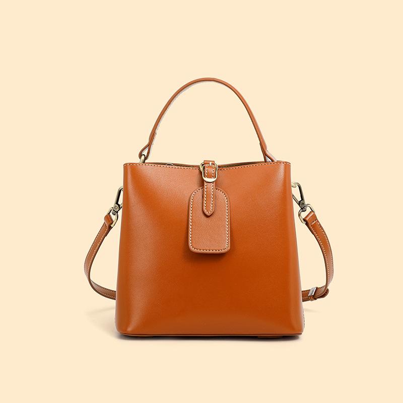 

Универсальная сумка-ведро большой вместимости, новая кожаная женская сумка, сумка через плечо, кожаная сумка-тоут.