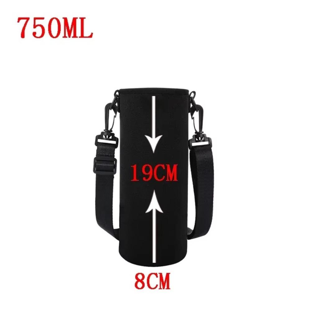 Neoprene Insulated Bottle Pouch Adjustable Strap Bottle Bag Portable Water Bottle Sleeve