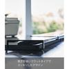 Yamazaki Industries Yamazaki Extendable Exhaust Vent Cover, Flat Type, Black, Approx. W44 x 577 x