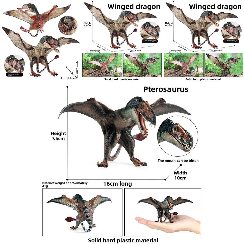 Junior Dinosaur Model With Movable Mouth For Kids Educational Play