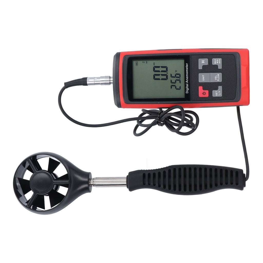 Wind Speed Temperature Gauge High Accuracy Handheld Digital Air Flow Velocity Meter for Sea Operation