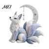 Vorgeschnittene Stoff-Nähset Arktische Tiere DIY Patchwork für Anfänger, Winterwächter Tier-Set, 3D Kuscheltier Fabelwesen Bastelartikel Heimdekoration