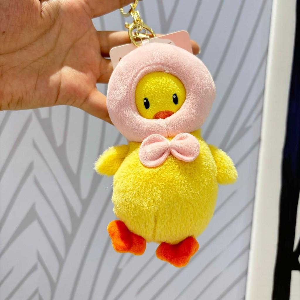 Plush Duck Engaging Hanging Ornament Keychain In Bright Colors For Bags Fashionable